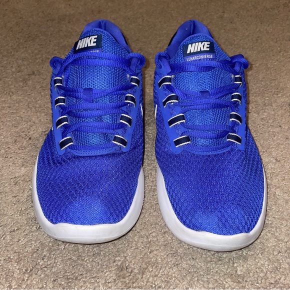 Nike Lunar Converge Running Shoes Mens Blue Mesh Lace Up Size 10 - Picture 6 of 9